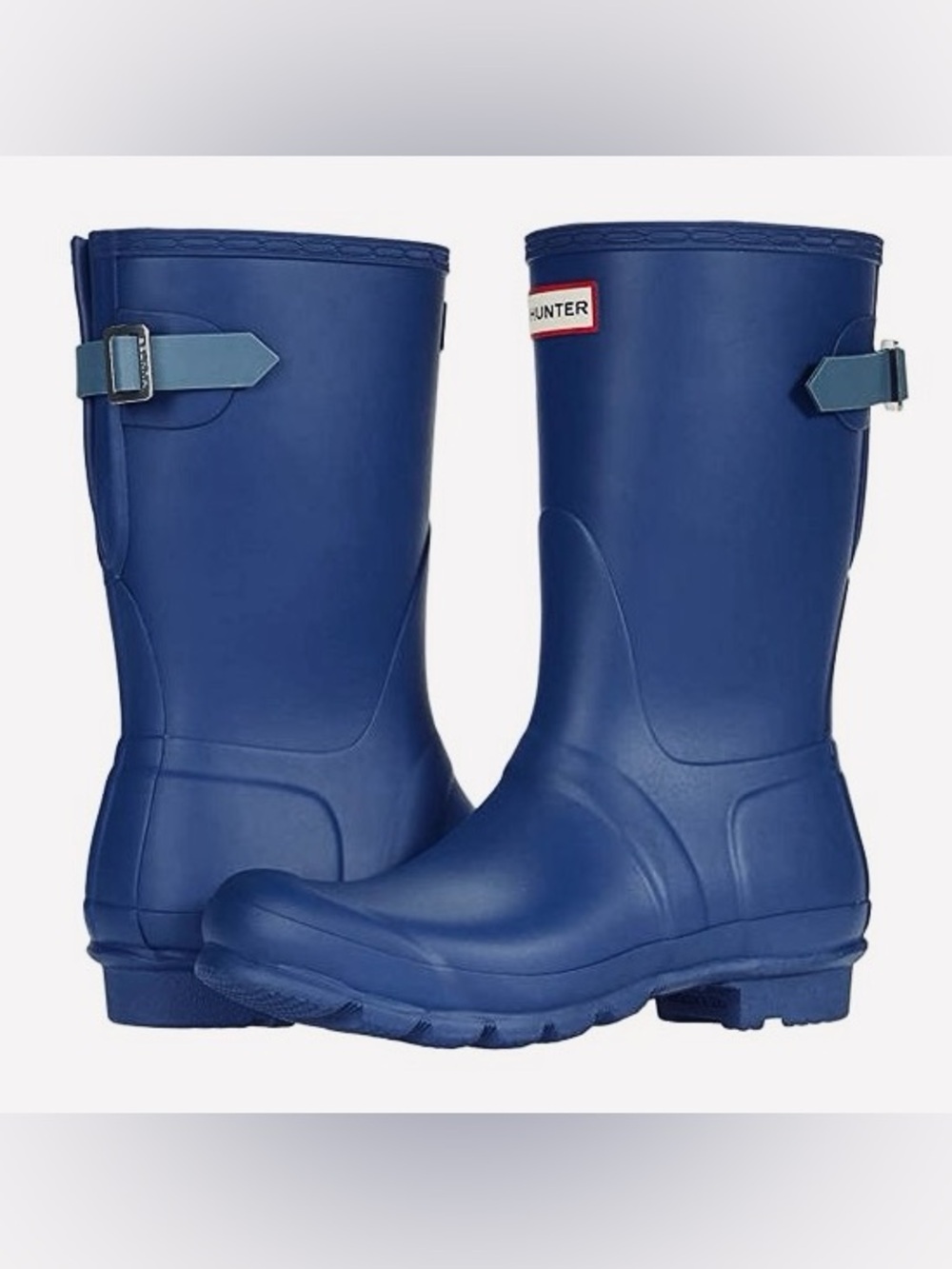 NEW Hunter Women’s Rain Boots Adjustable Back Short Blue